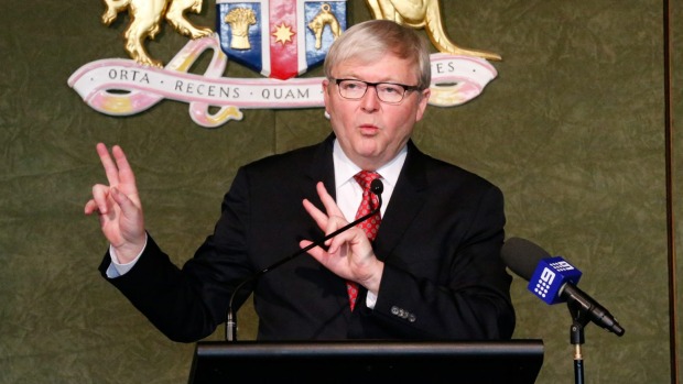 Ex Aussie PM, Kevin Rudd lectures world on Faith, Ethics and Climate Change, a UN Secratary General in waiting